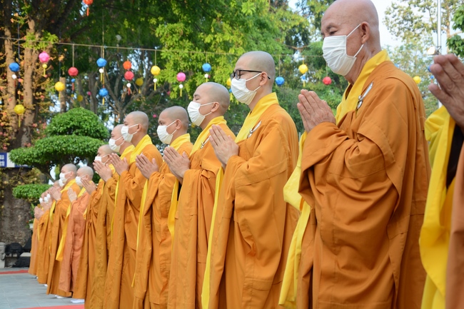 The Vesak Great Ceremony in 2020 at Hoang Phap Pagoda