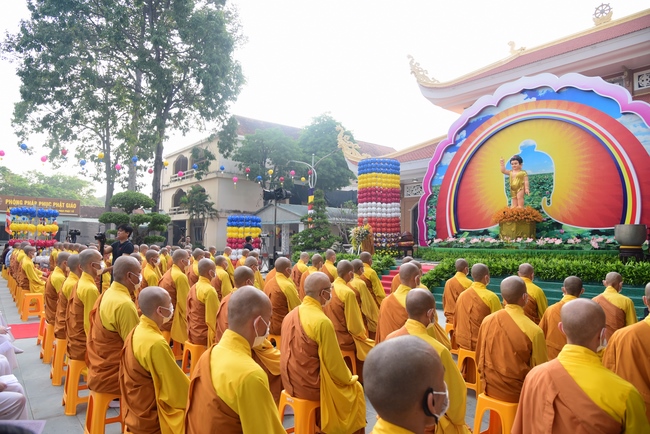 The Vesak Great Ceremony in 2020 at Hoang Phap Pagoda