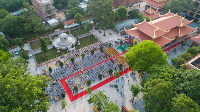 The Vesak Great Ceremony in 2020 at Hoang Phap Pagoda