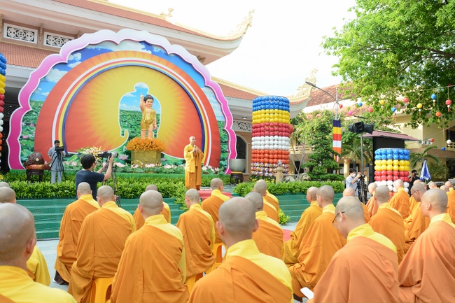 The Vesak Great Ceremony in 2020 at Hoang Phap Pagoda