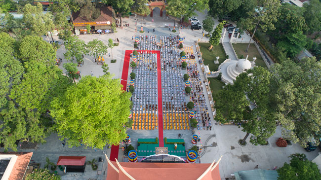 The Vesak Great Ceremony in 2020 at Hoang Phap Pagoda