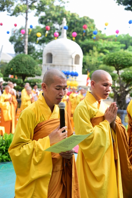 The Vesak Great Ceremony in 2020 at Hoang Phap Pagoda