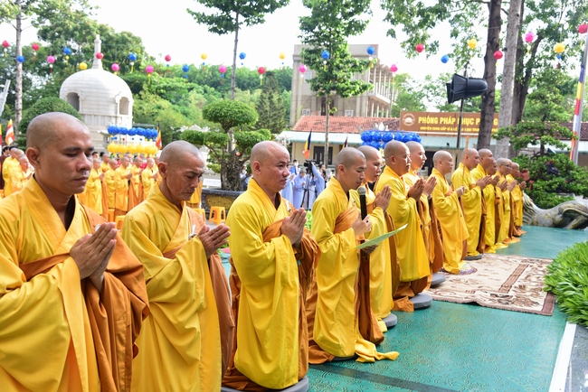 The Vesak Great Ceremony in 2020 at Hoang Phap Pagoda