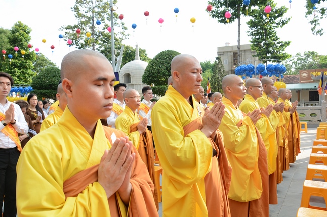 The Vesak Great Ceremony in 2020 at Hoang Phap Pagoda
