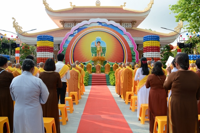 The Vesak Great Ceremony in 2020 at Hoang Phap Pagoda
