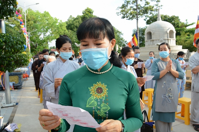 The Vesak Great Ceremony in 2020 at Hoang Phap Pagoda