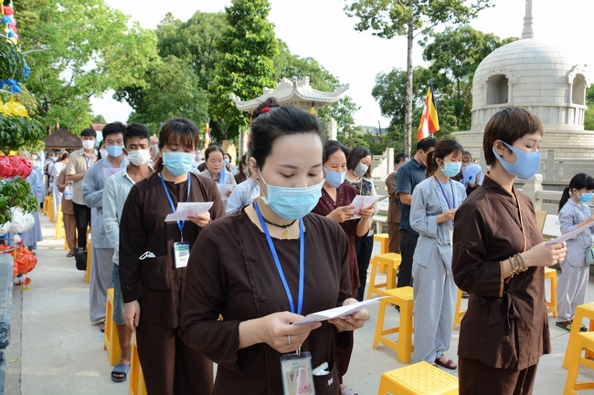 The Vesak Great Ceremony in 2020 at Hoang Phap Pagoda