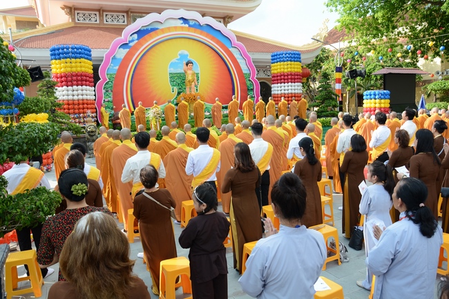 The Vesak Great Ceremony in 2020 at Hoang Phap Pagoda