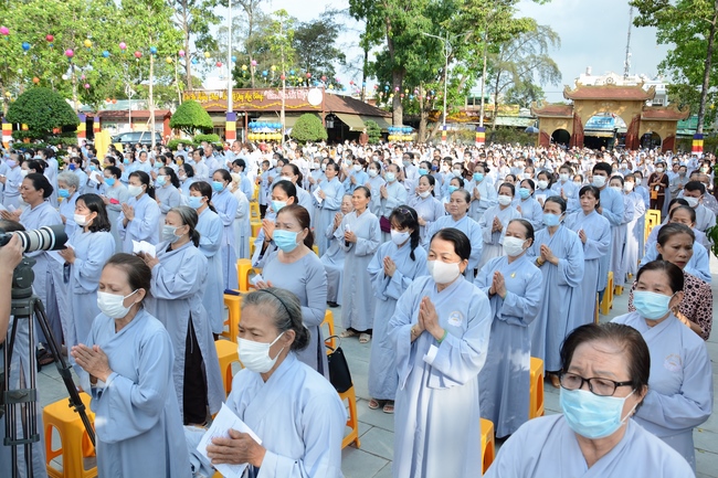 The Vesak Great Ceremony in 2020 at Hoang Phap Pagoda