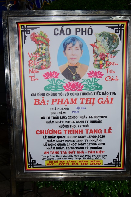 The  praying ceremony for rebirth in Cu Chi, District 1 and Hoc Mon