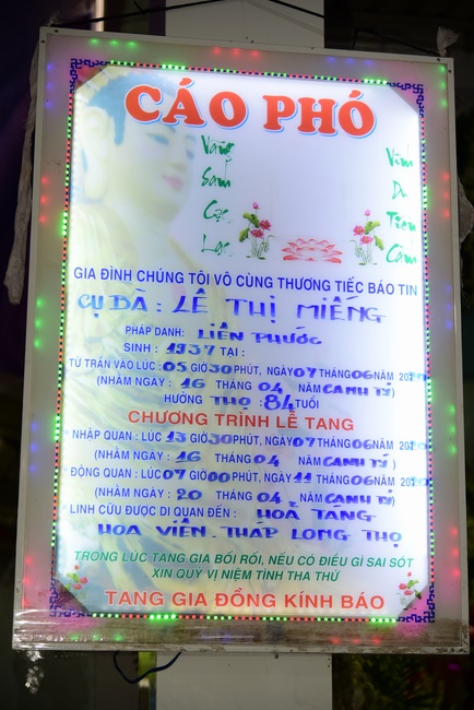 The  praying ceremony for rebirth in Cu Chi, District 1 and Hoc Mon