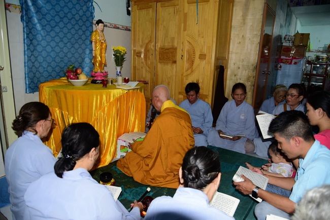 Shop opening ceremony and the rite praying for peacefulness.