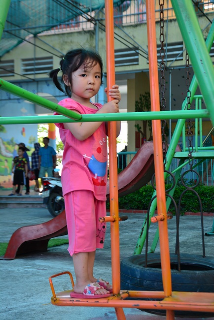 Vui tết thiếu nhi tại chùa Tây Khánh, Thái Bình