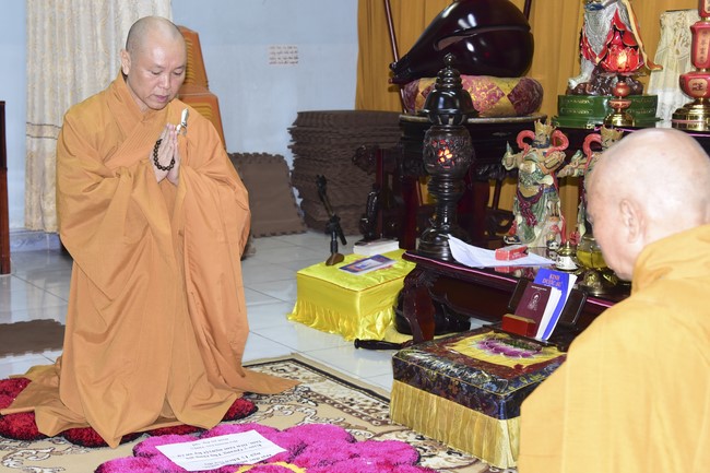 Monks of Hoang Phap Pagoda Joining in the Monastic Confession
