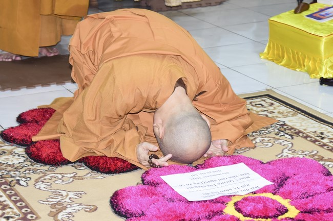 Monks of Hoang Phap Pagoda Joining in the Monastic Confession