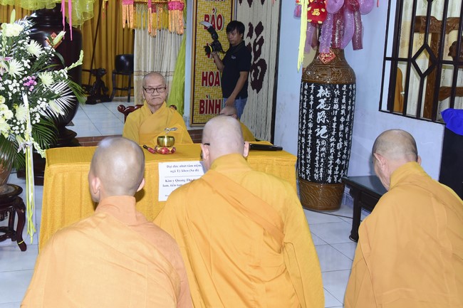 Monks of Hoang Phap Pagoda Joining in the Monastic Confession