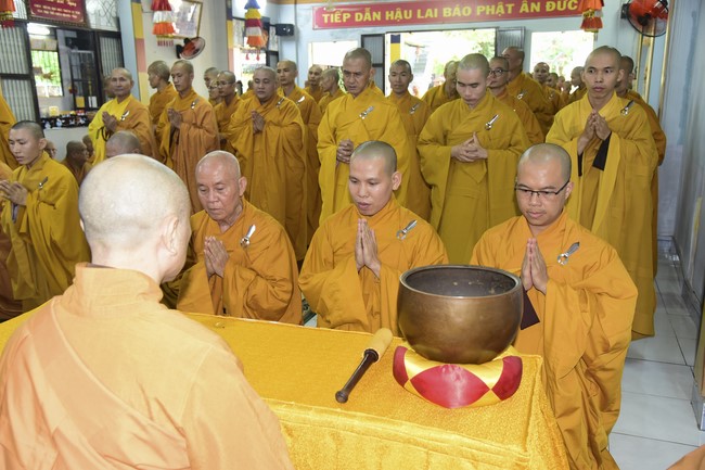 Monks of Hoang Phap Pagoda Joining in the Monastic Confession