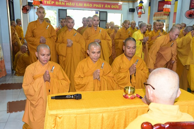 Monks of Hoang Phap Pagoda Joining in the Monastic Confession