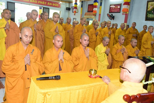 Monks of Hoang Phap Pagoda Joining in the Monastic Confession