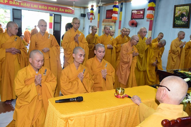 Monks of Hoang Phap Pagoda Joining in the Monastic Confession