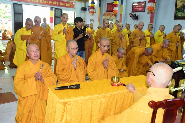 Monks of Hoang Phap Pagoda Joining in the Monastic Confession