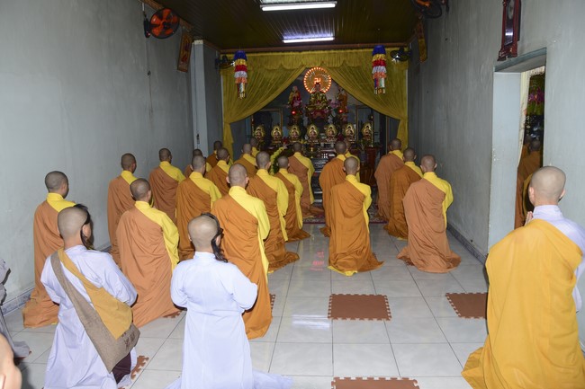 Monks of Hoang Phap Pagoda Joining in the Monastic Confession