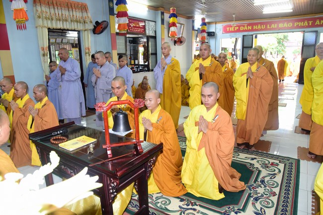Monks of Hoang Phap Pagoda Joining in the Monastic Confession