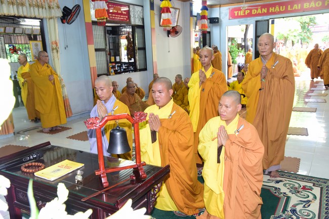 Monks of Hoang Phap Pagoda Joining in the Monastic Confession