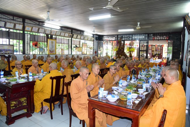 Monks of Hoang Phap Pagoda Joining in the Monastic Confession
