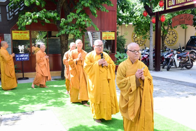 Monks of Hoang Phap Pagoda Joining in the Monastic Confession