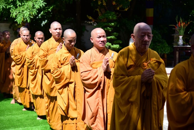 Monks of Hoang Phap Pagoda Joining in the Monastic Confession