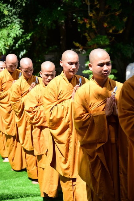 Monks of Hoang Phap Pagoda Joining in the Monastic Confession