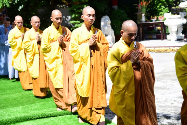 Monks of Hoang Phap Pagoda Joining in the Monastic Confession