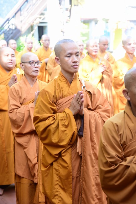 Monks of Hoang Phap Pagoda Joining in the Monastic Confession