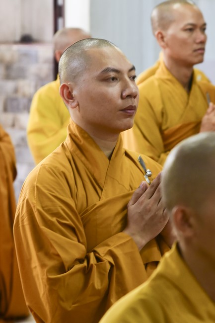Monks of Hoang Phap Pagoda Joining in the Monastic Confession