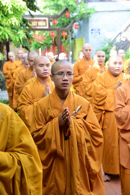 Monks of Hoang Phap Pagoda Joining in the Monastic Confession