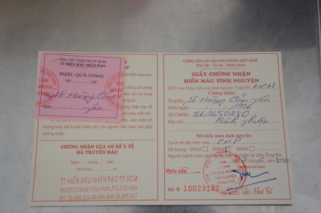 Humanitarian Blood Donation