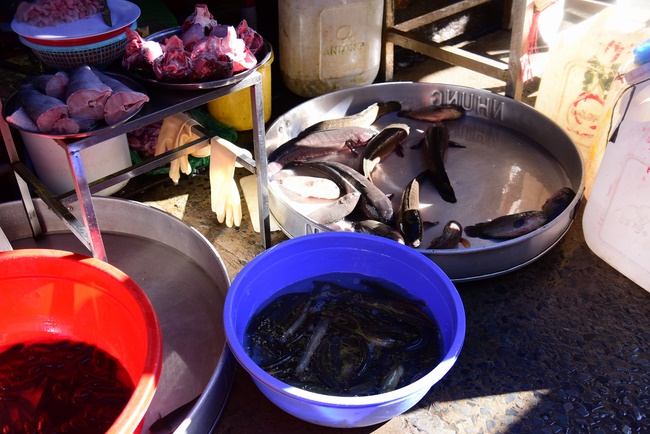Offering money to build wells at Bao Phap Pagoda, Lam Dong