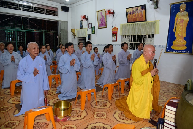 Repentant Ceremony at Minh Chat  ashram in Can Tho