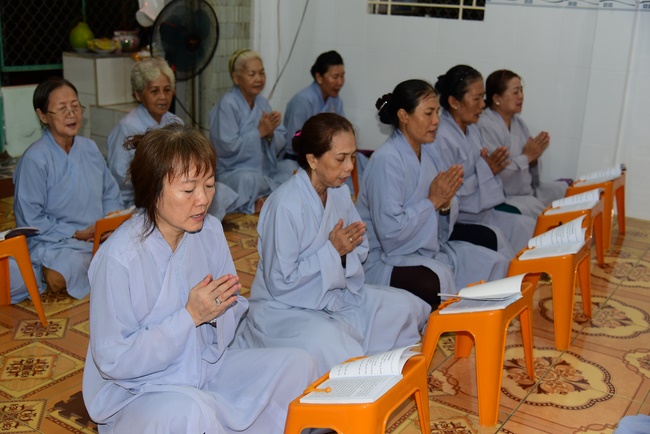 Repentant Ceremony at Minh Chat  ashram in Can Tho