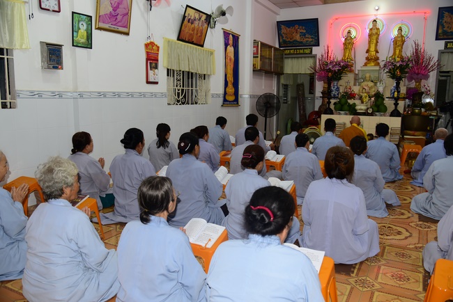 Repentant Ceremony at Minh Chat  ashram in Can Tho