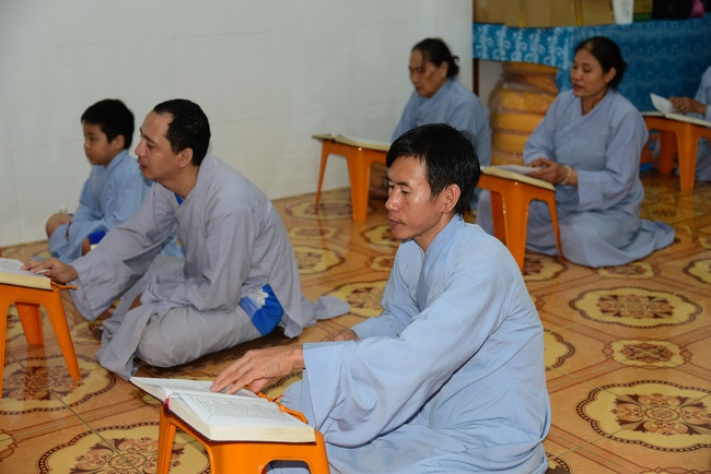 Repentant Ceremony at Minh Chat  ashram in Can Tho