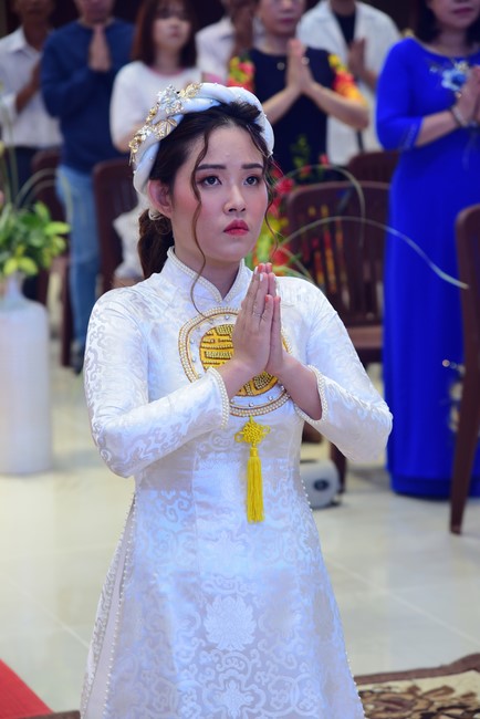The Wedding Ceremony at the pagoda