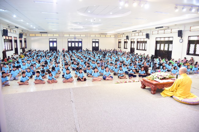 The Closing Ceremony of Children Summer Retreat in 2020