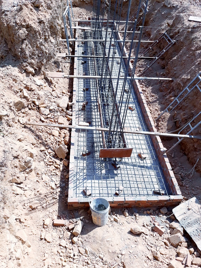 Beginning to build the main hall of Dang Phap Pagoda, Binh Phuoc.