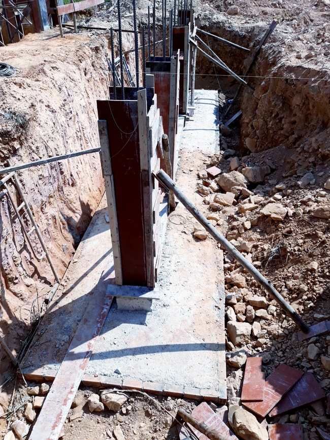 Beginning to build the main hall of Dang Phap Pagoda, Binh Phuoc.