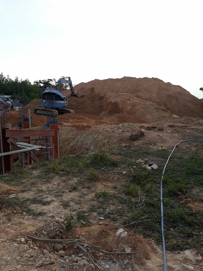 Beginning to build the main hall of Dang Phap Pagoda, Binh Phuoc.