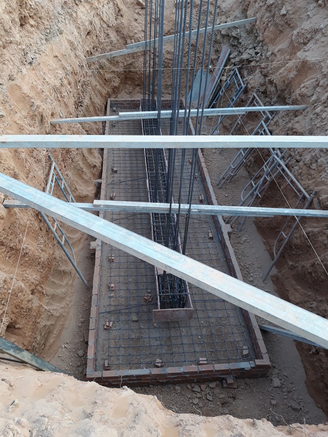 Beginning to build the main hall of Dang Phap Pagoda, Binh Phuoc.