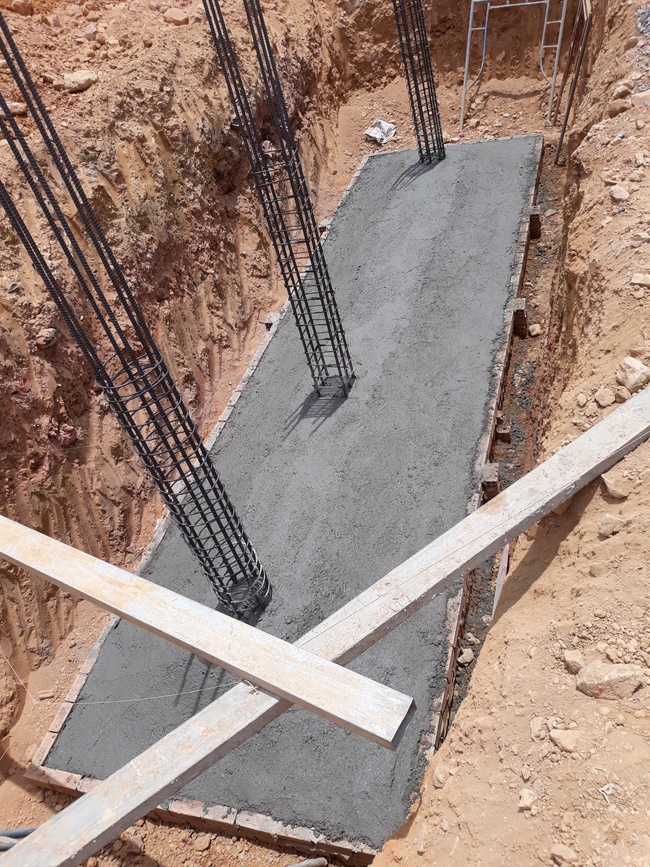 Beginning to build the main hall of Dang Phap Pagoda, Binh Phuoc.