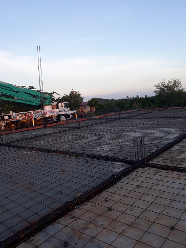 Beginning to build the main hall of Dang Phap Pagoda, Binh Phuoc.